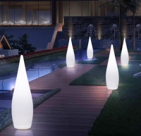 Светильник Капля 45х150 питание от 220, RGB