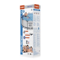 Bestway 56260 BW Каркасный бассейн Steel Pro Max 366х100см, 9150л, фил.-насос 2006л/ч Bestway 56260 BW Каркасный бассейн Steel Pro Max 366х100см, 9150л, фил.-насос 2006л/ч
