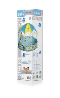 Bestway 56432 BW Каркасный бассейн My First Pool 244х51см с навесом, 1688л Bestway 56432 BW Каркасный бассейн My First Pool 244х51см с навесом, 1688л